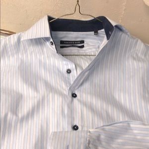 Dress shirt, light blue & white stripes